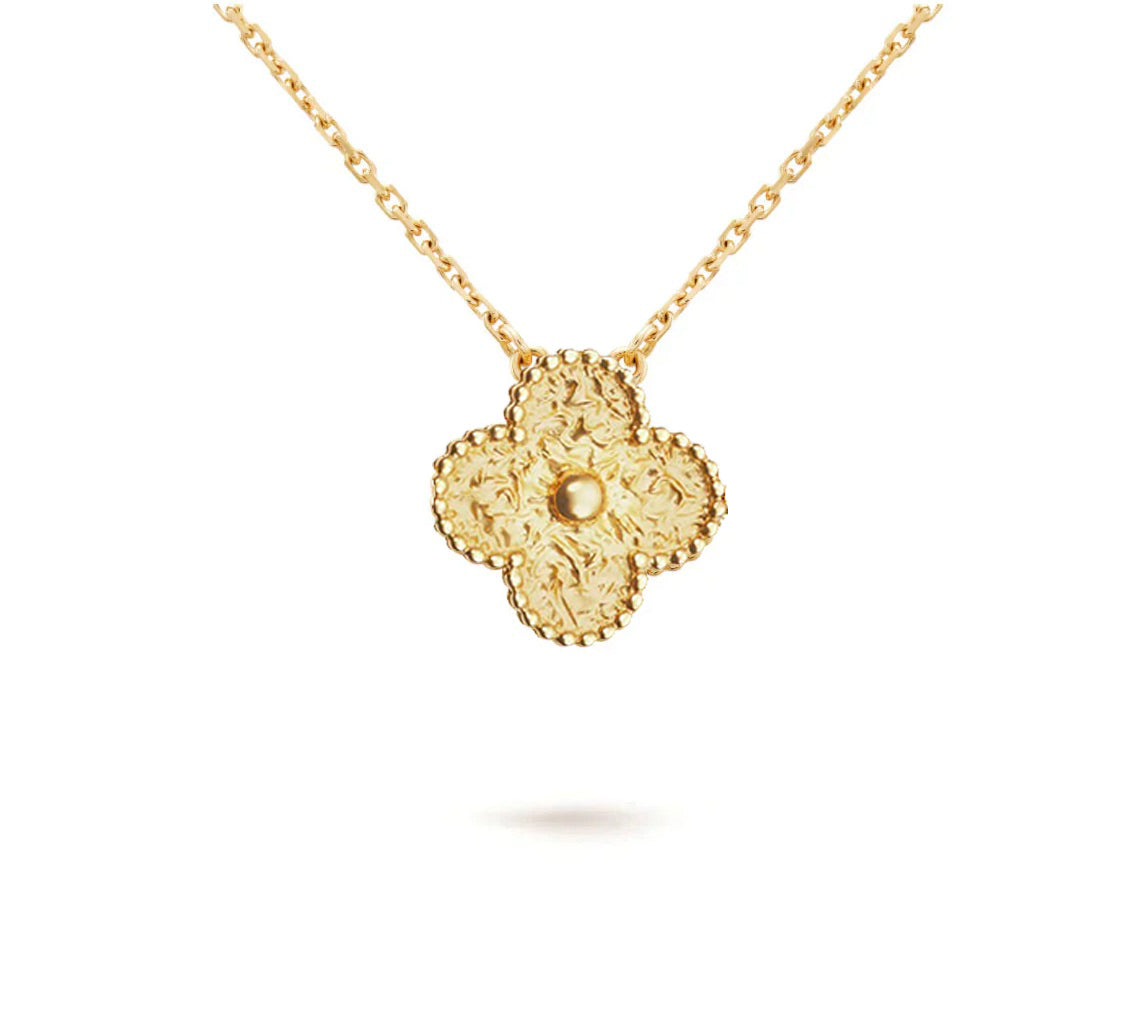 [Azure Tears]15MM CLOVER FLOWER PENDANT NECKLACE COLLECTION