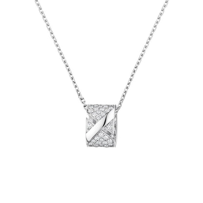 [Azure Tears]LIENS EVIDENCE DIAMOND PAVED NECKLACE