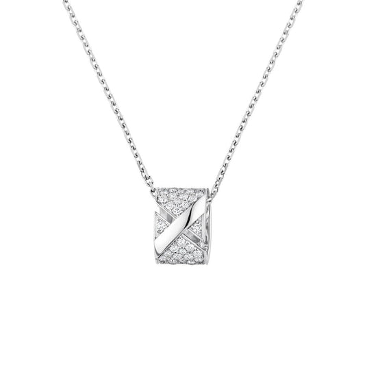 [Azure Tears]LIENS EVIDENCE DIAMOND PAVED NECKLACE