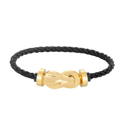 [Azure Tears]LARGE 8-FIGURE BUCKLE BRACELET - GOLD