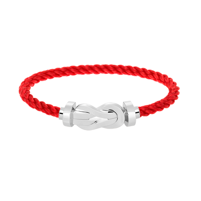 [Azure Tears]LARGE 8-FIGURE BUCKLE BRACELET - WHITE GOLD
