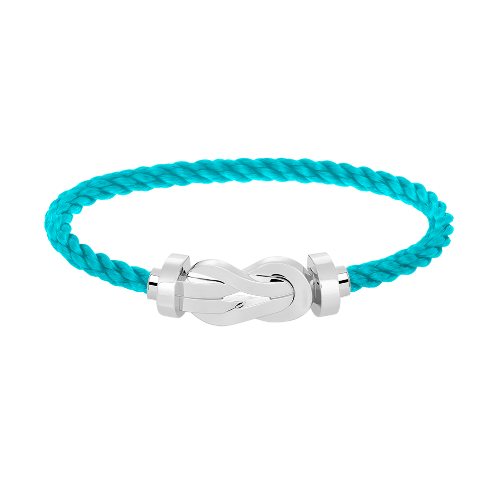 [Azure Tears]LARGE 8-FIGURE BUCKLE BRACELET - WHITE GOLD