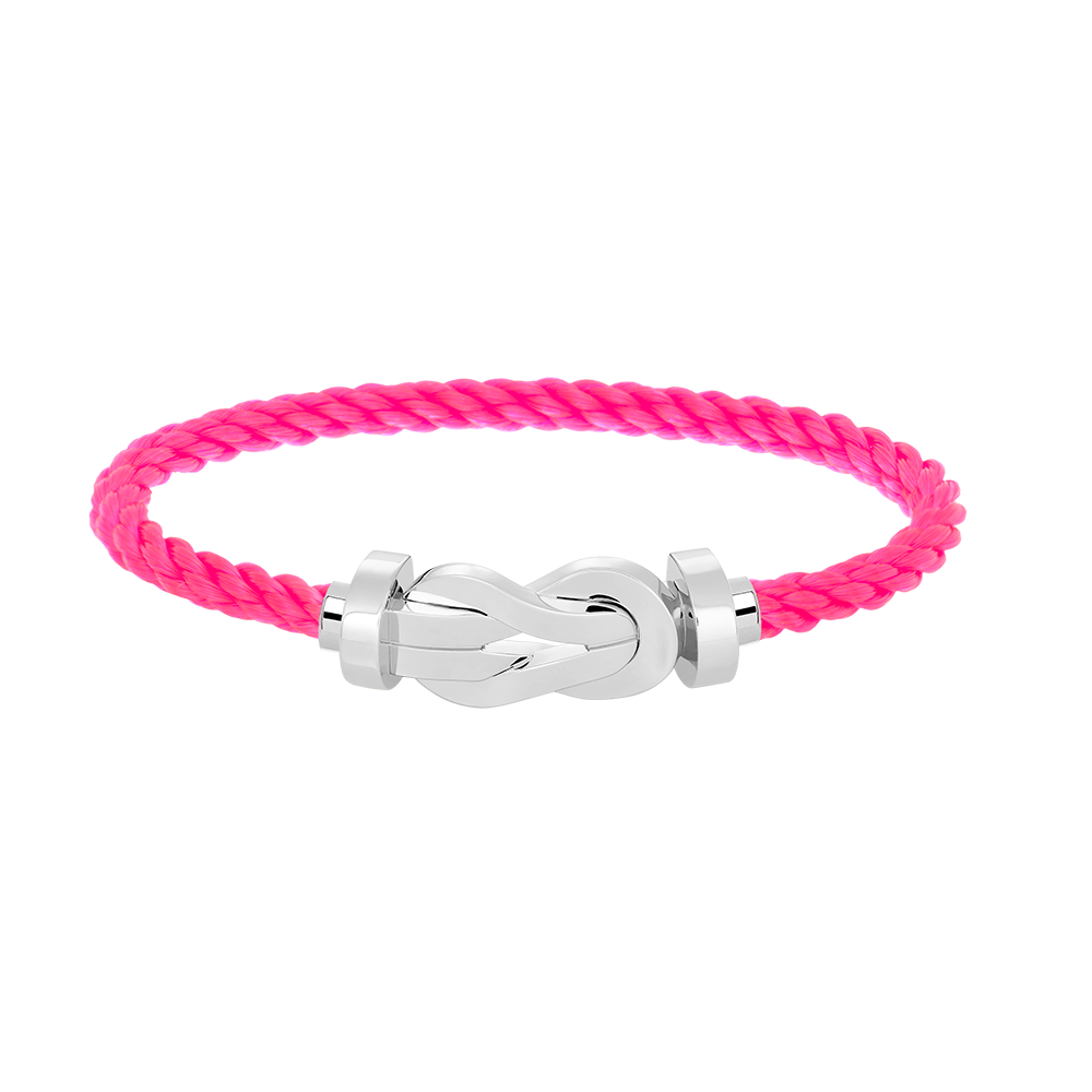 [Azure Tears]LARGE 8-FIGURE BUCKLE BRACELET - WHITE GOLD