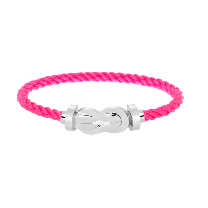 [Azure Tears]LARGE 8-FIGURE BUCKLE BRACELET - WHITE GOLD