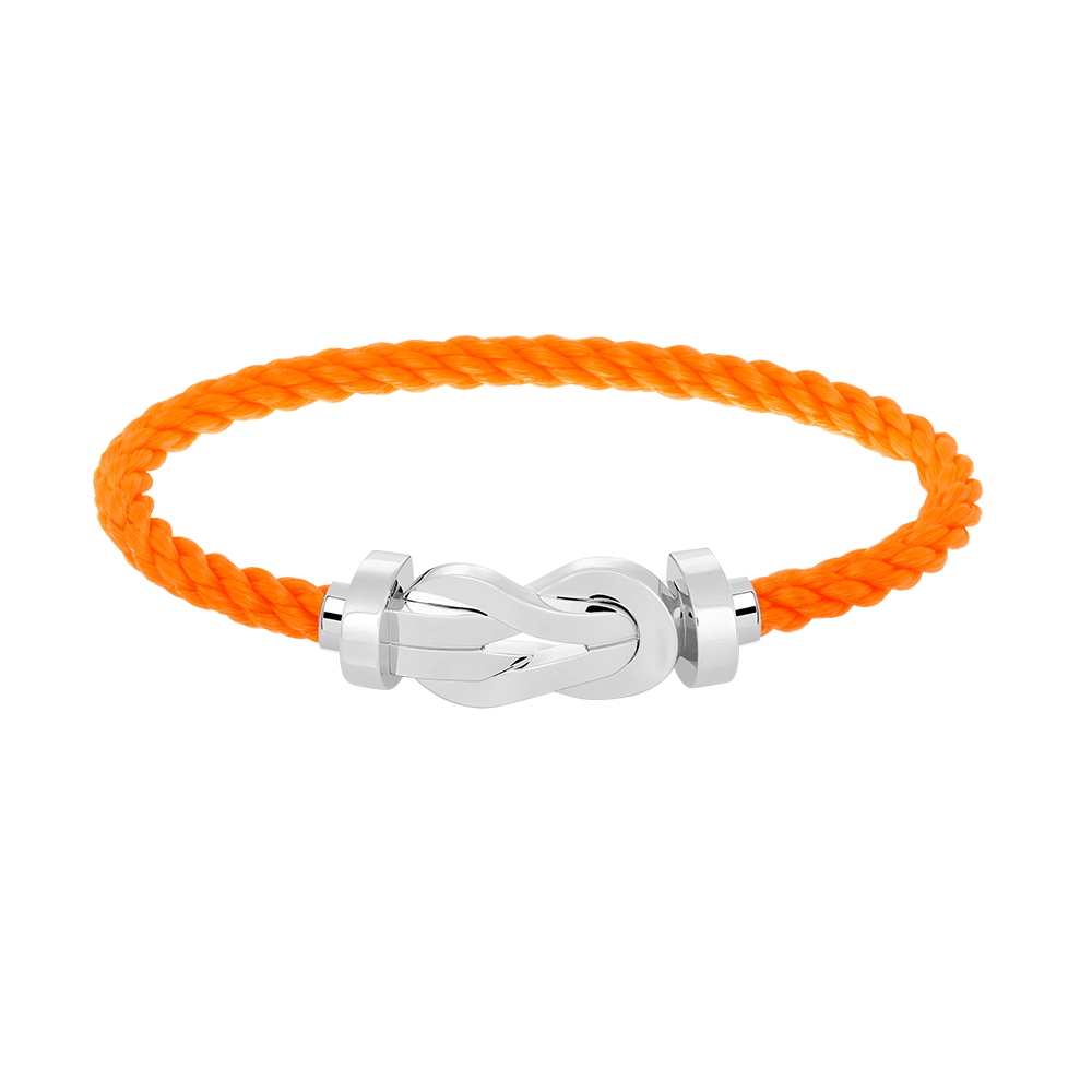 [Azure Tears]LARGE 8-FIGURE BUCKLE BRACELET - WHITE GOLD