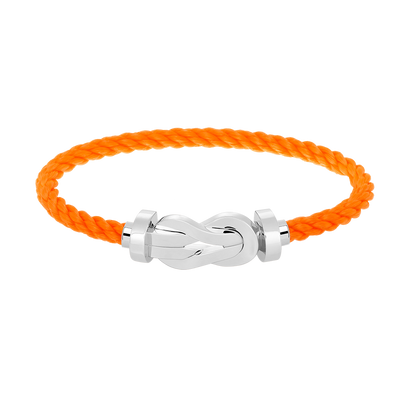 [Azure Tears]LARGE 8-FIGURE BUCKLE BRACELET - WHITE GOLD