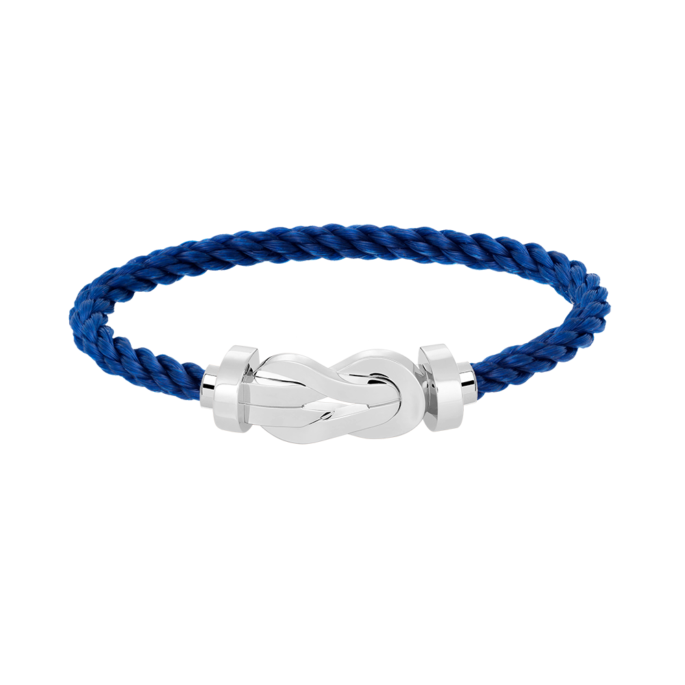 [Azure Tears]LARGE 8-FIGURE BUCKLE BRACELET - WHITE GOLD