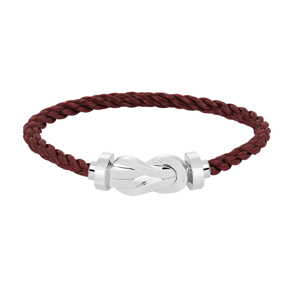 [Azure Tears]LARGE 8-FIGURE BUCKLE BRACELET - WHITE GOLD
