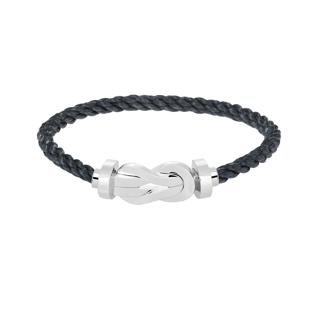 [Azure Tears]LARGE 8-FIGURE BUCKLE BRACELET - WHITE GOLD