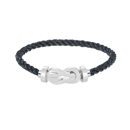 [Azure Tears]LARGE 8-FIGURE BUCKLE BRACELET - WHITE GOLD