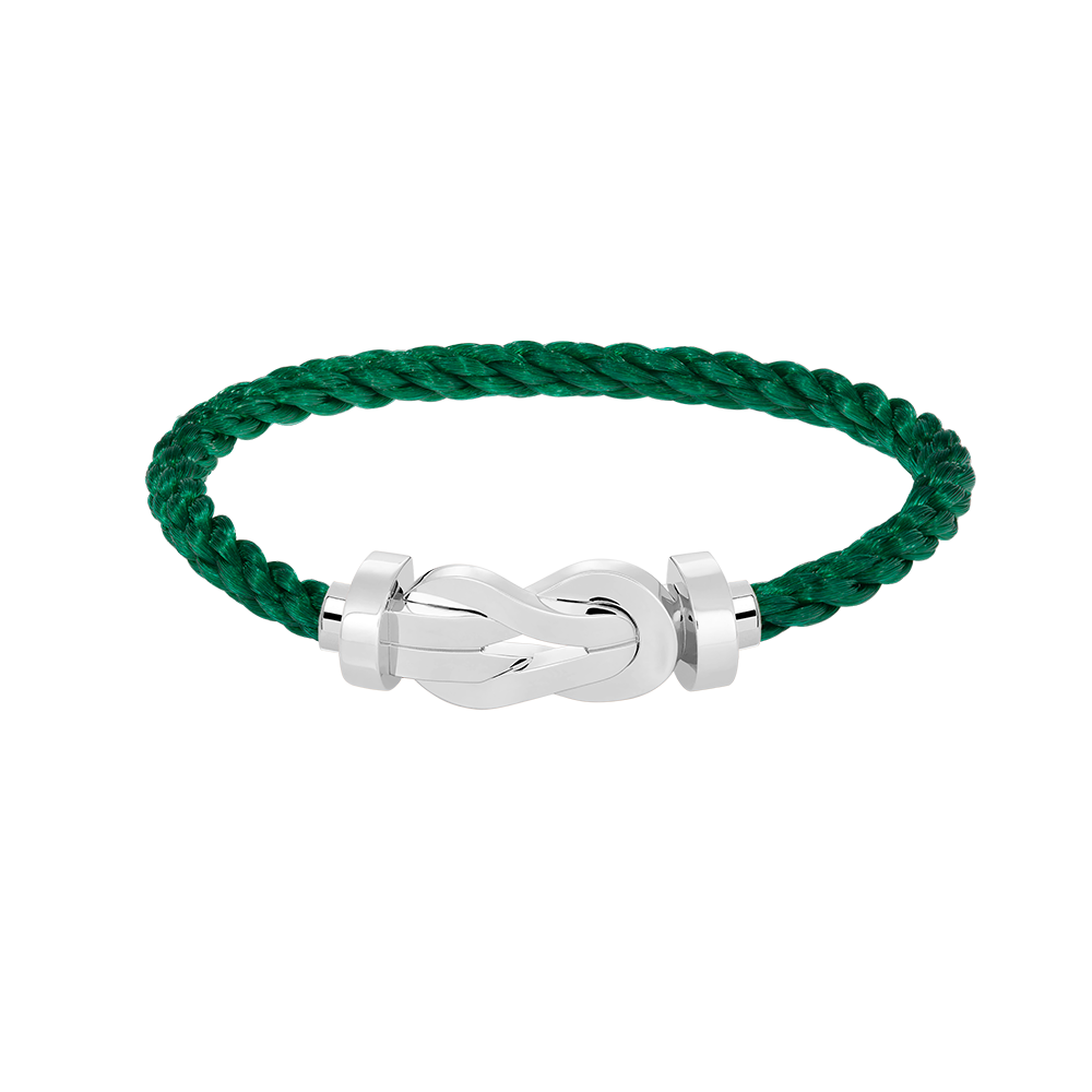 [Azure Tears]LARGE 8-FIGURE BUCKLE BRACELET - WHITE GOLD
