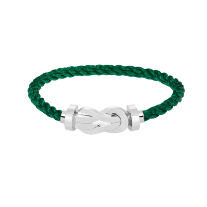 [Azure Tears]LARGE 8-FIGURE BUCKLE BRACELET - WHITE GOLD