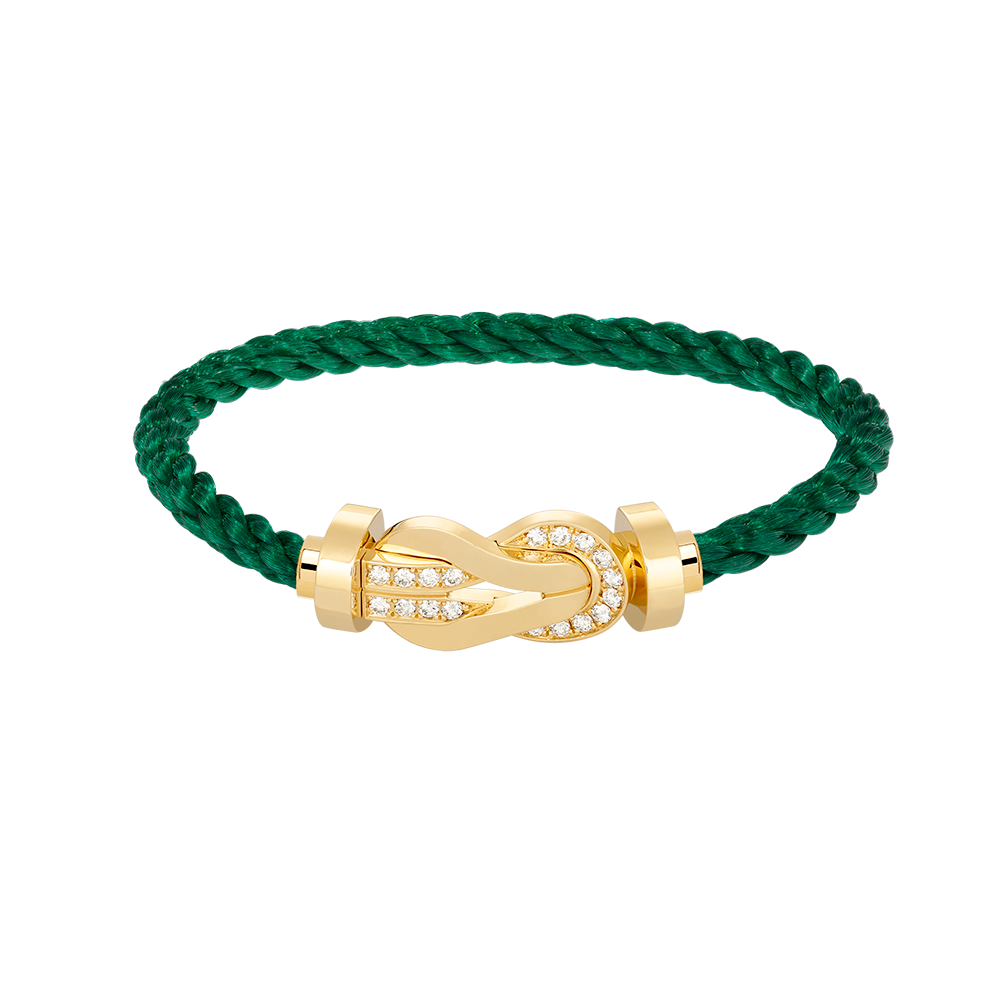 [Azure Tears]LARGE 8-FIGURE BUCKLE HALF DIAMOND BRACELET - GOLD