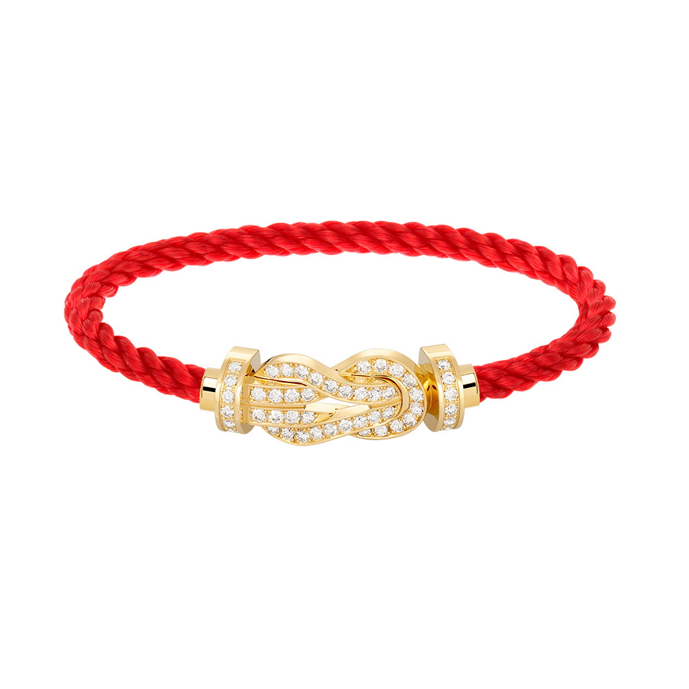 [Azure Tears]LARGE 8-FIGURE BUCKLE FULL DIAMOND BRACELET - GOLD