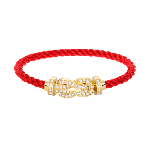 [Azure Tears]LARGE 8-FIGURE BUCKLE FULL DIAMOND BRACELET - GOLD