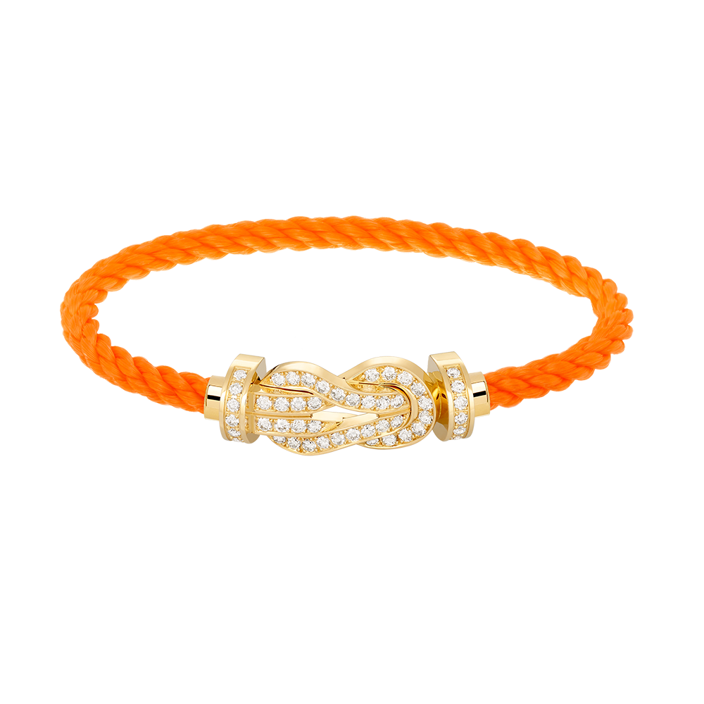 [Azure Tears]LARGE 8-FIGURE BUCKLE FULL DIAMOND BRACELET - GOLD
