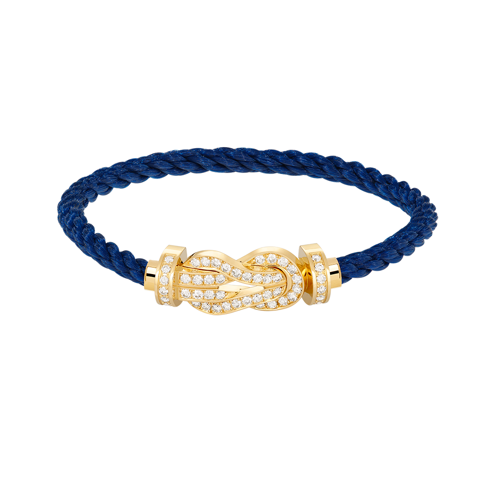 [Azure Tears]LARGE 8-FIGURE BUCKLE FULL DIAMOND BRACELET - GOLD