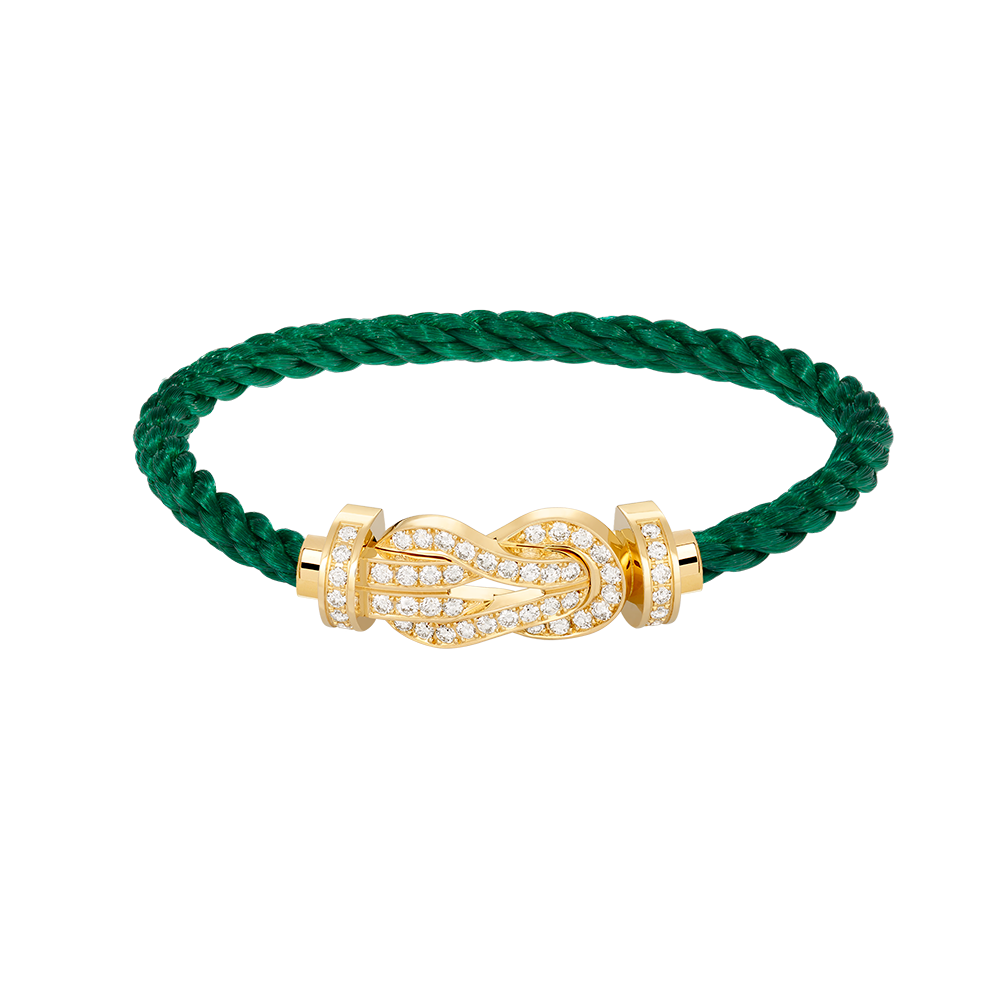 [Azure Tears]LARGE 8-FIGURE BUCKLE FULL DIAMOND BRACELET - GOLD
