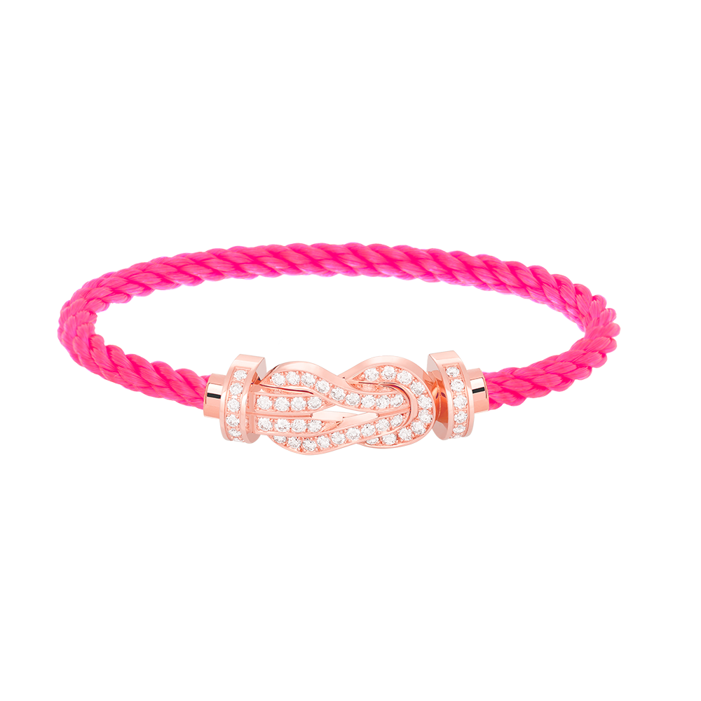 [Azure Tears]LARGE 8-FIGURE BUCKLE FULL DIAMOND BRACELET - ROSE GOLD