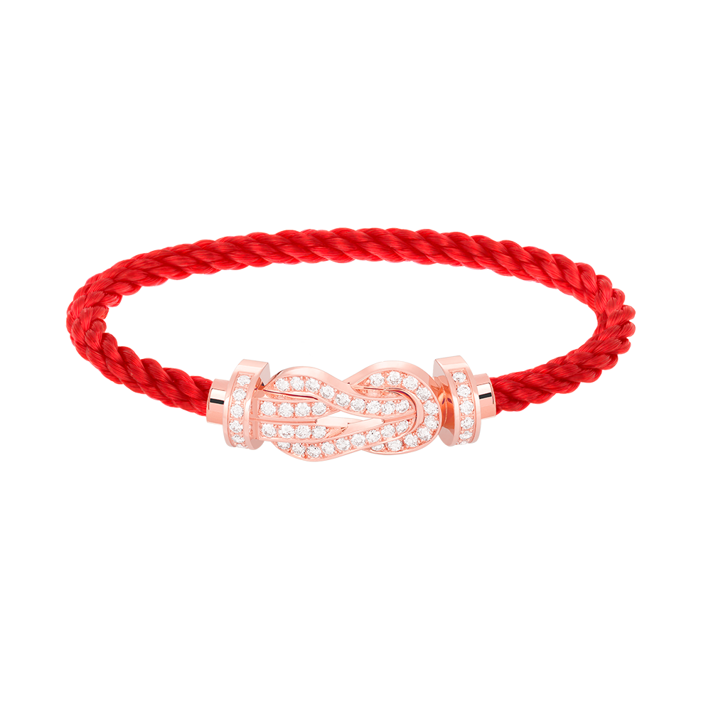 [Azure Tears]LARGE 8-FIGURE BUCKLE FULL DIAMOND BRACELET - ROSE GOLD
