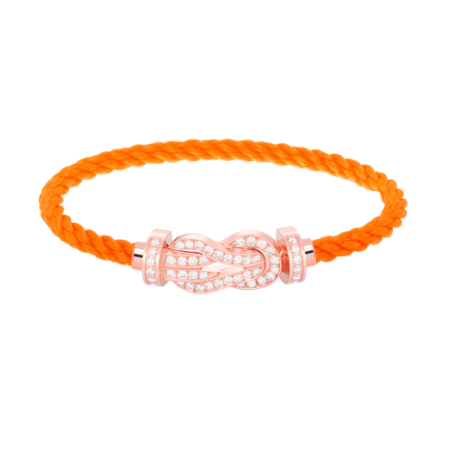 [Azure Tears]LARGE 8-FIGURE BUCKLE FULL DIAMOND BRACELET - ROSE GOLD