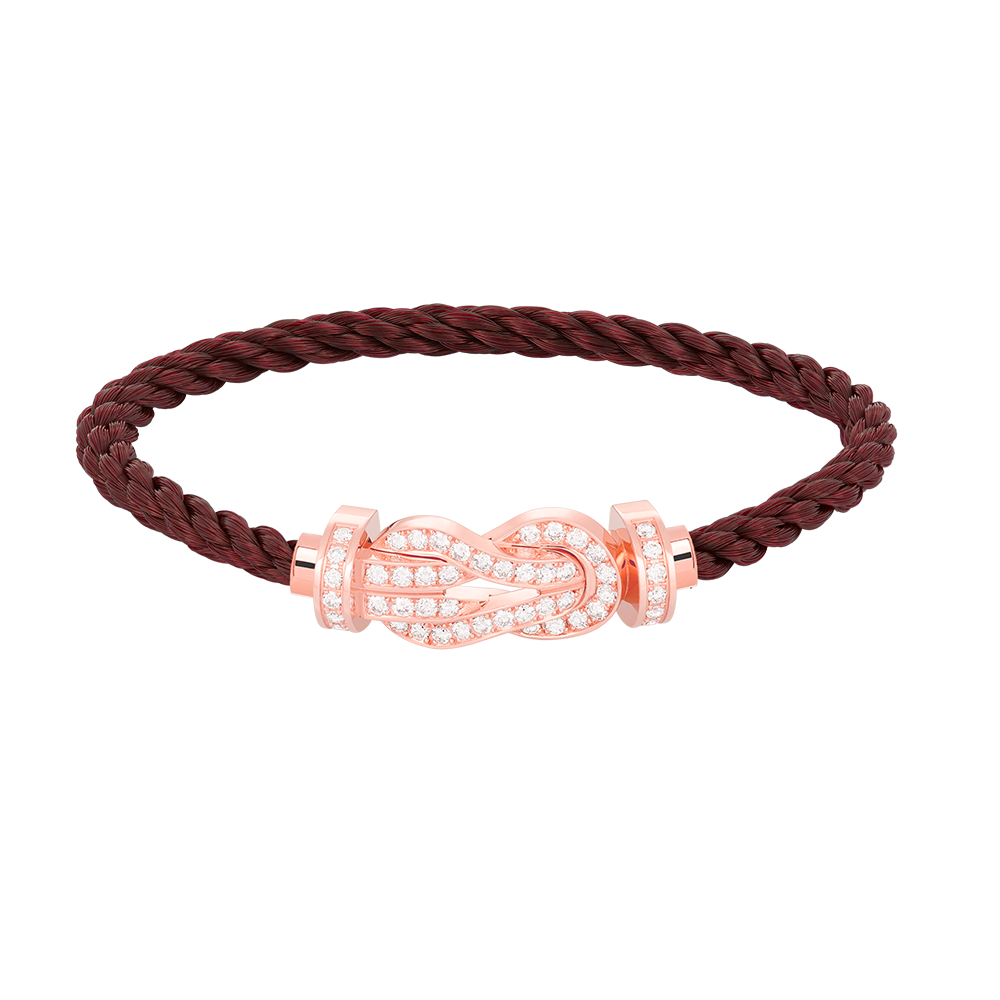 [Azure Tears]LARGE 8-FIGURE BUCKLE FULL DIAMOND BRACELET - ROSE GOLD