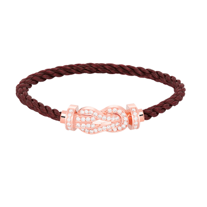 [Azure Tears]LARGE 8-FIGURE BUCKLE FULL DIAMOND BRACELET - ROSE GOLD