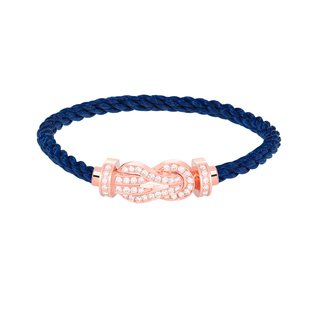 [Azure Tears]LARGE 8-FIGURE BUCKLE FULL DIAMOND BRACELET - ROSE GOLD