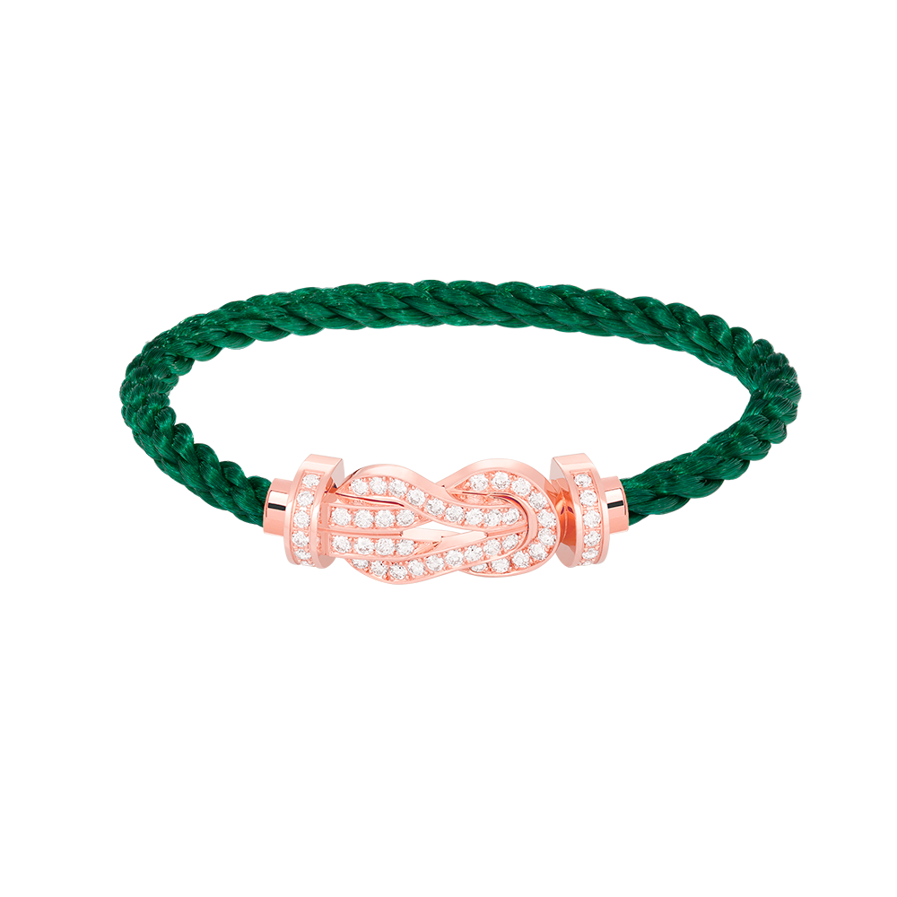 [Azure Tears]LARGE 8-FIGURE BUCKLE FULL DIAMOND BRACELET - ROSE GOLD