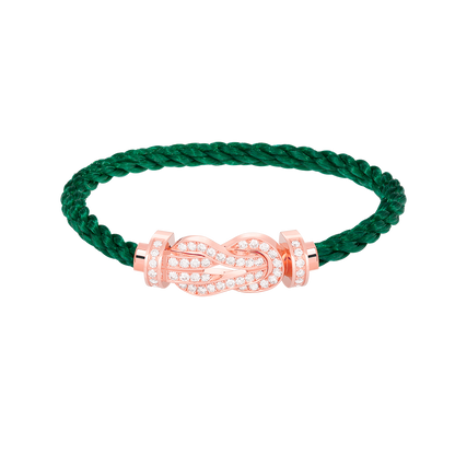 [Azure Tears]LARGE 8-FIGURE BUCKLE FULL DIAMOND BRACELET - ROSE GOLD
