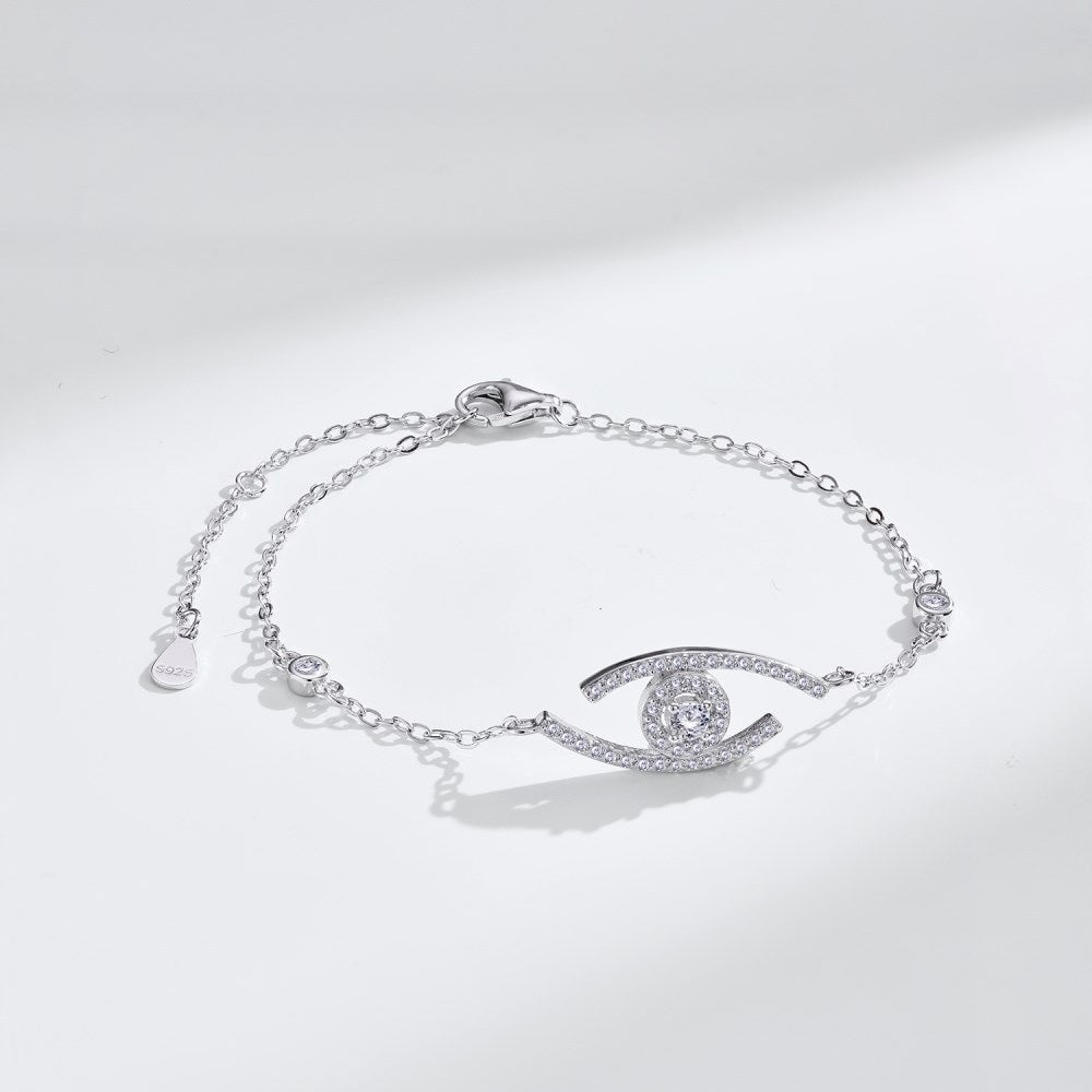 [Azure Tears]LUCKY EYE PAVÉ-SET DIAMOND BRACELET