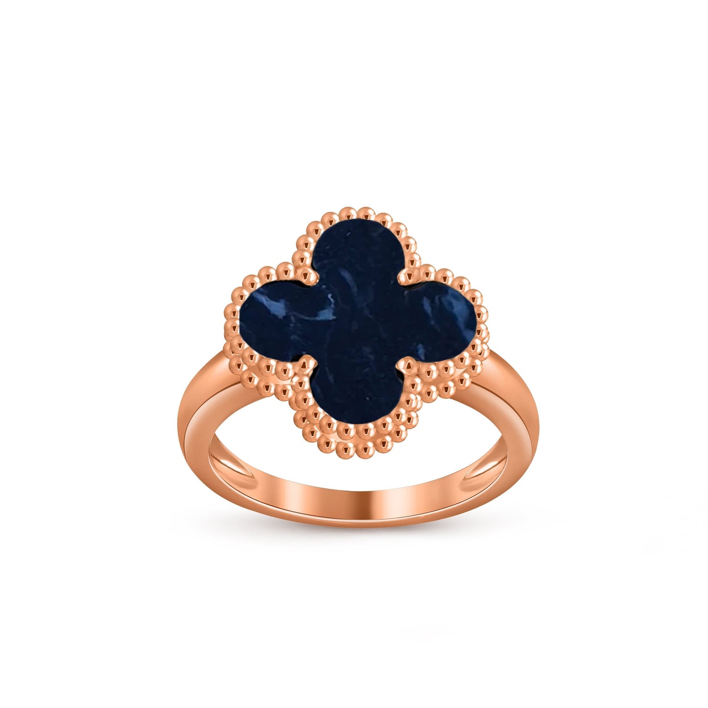 [Azure Tears]LUCKY CLOVER VINTAGE ROSE GOLD RING COLLECTION