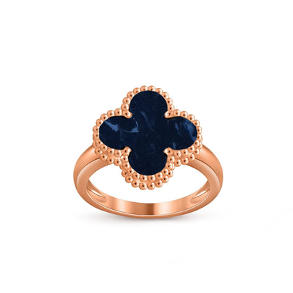 [Azure Tears]LUCKY CLOVER VINTAGE ROSE GOLD RING COLLECTION