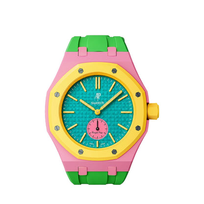 [Azure Tears]Royal Oak Pop Exclusive Bioceramic Case & Silicone Strap Mix Color