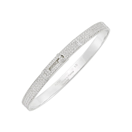 [Azure Tears]HM KELLY BRACELET IN SILVER AND FULL PAVE DIAMOND