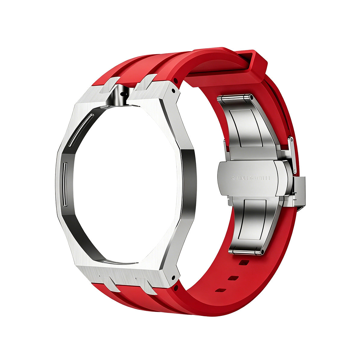 [Azure Tears]OAK POP RED STEEL SILICONE STRAP