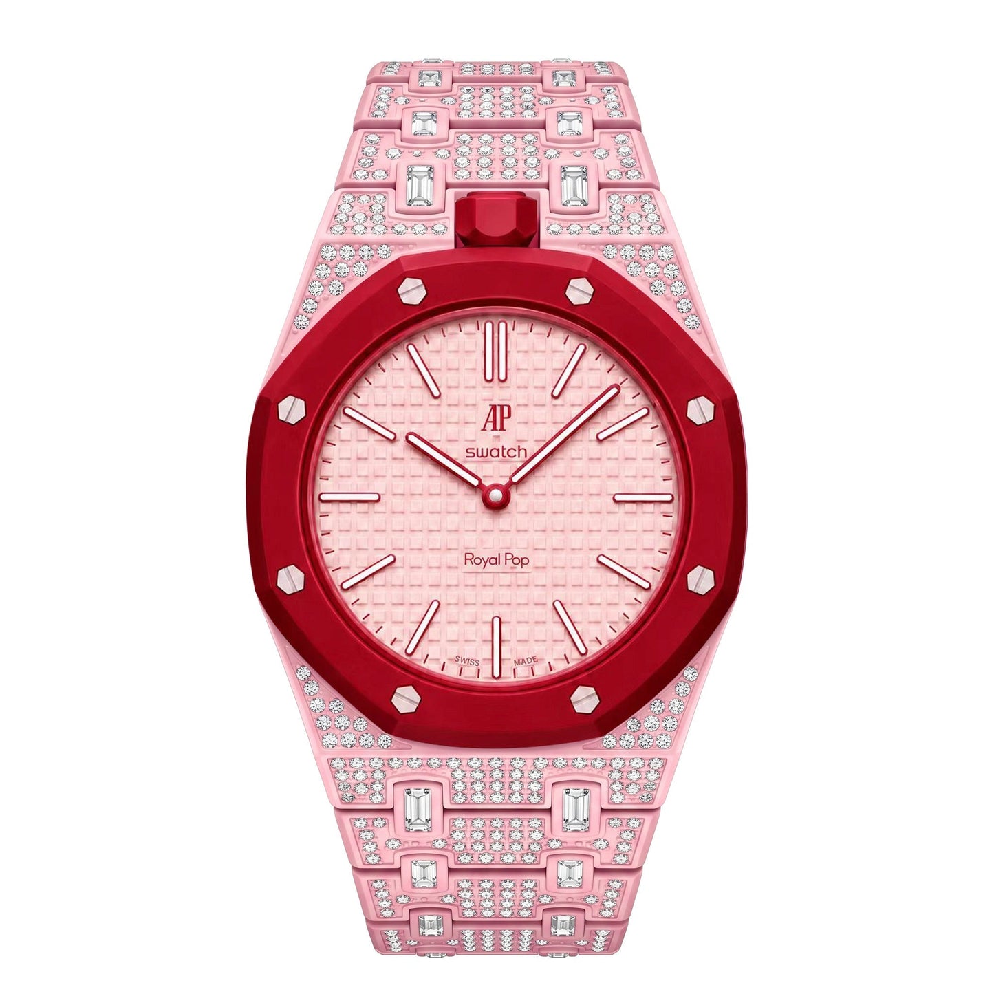 [Azure Tears]Royal Oak Pop Exclusive Bioceramic Case & Bioceramic Strap Full Diamond