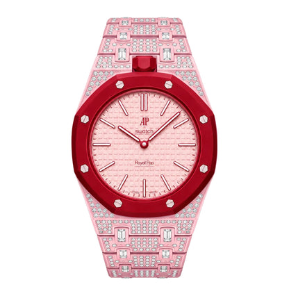 [Azure Tears]Royal Oak Pop Exclusive Bioceramic Case & Bioceramic Strap Full Diamond
