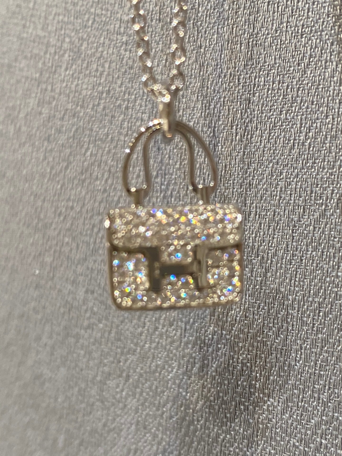 [Azure Tears]CONSTANCE PEDANT DIAMOND NECKLACE