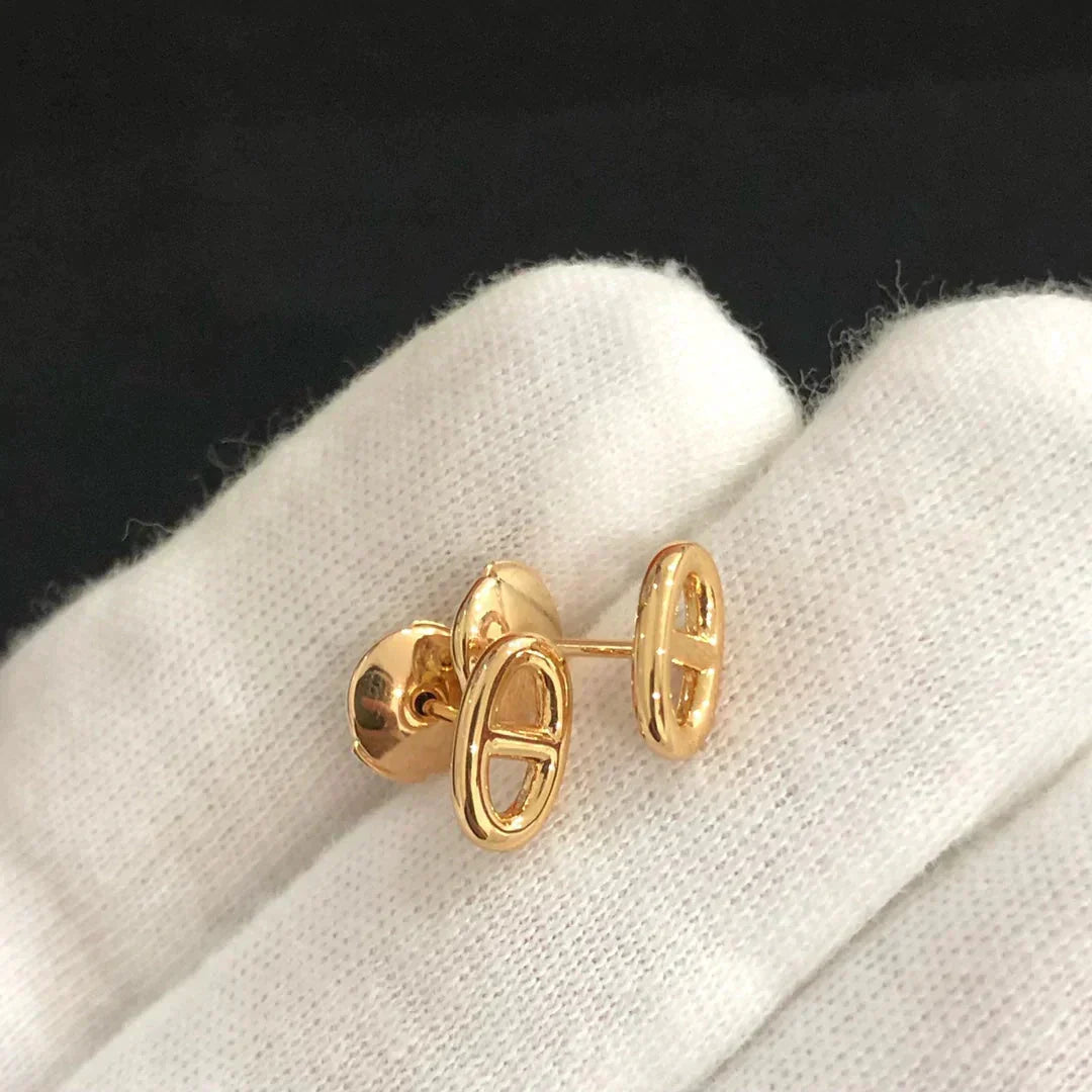 [Azure Tears]CHAINE SMALL EARRINGS GOLD AND SILVER