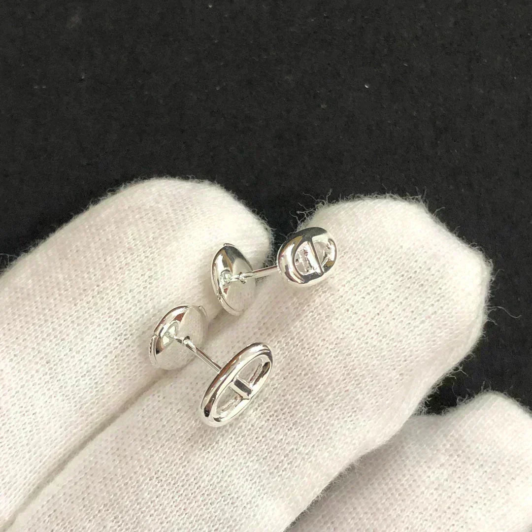 [Azure Tears]CHAINE SMALL EARRINGS GOLD AND SILVER