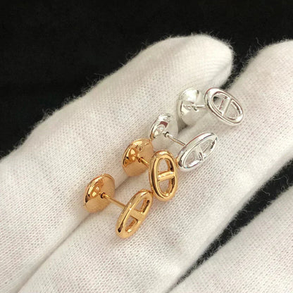 [Azure Tears]CHAINE SMALL EARRINGS GOLD AND SILVER