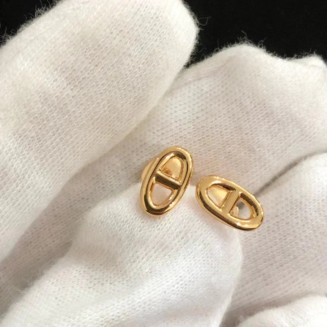 [Azure Tears]CHAINE SMALL EARRINGS GOLD AND SILVER