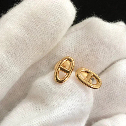 [Azure Tears]CHAINE SMALL EARRINGS GOLD AND SILVER