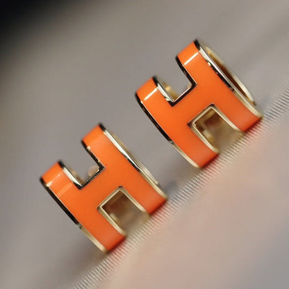 [Azure Tears]MINI POP H EARRINGS ORANGE