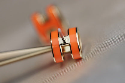 [Azure Tears]MINI POP H EARRINGS ORANGE