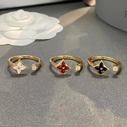 [Azure Tears]STAR 1 DIAMOND OPEN RING