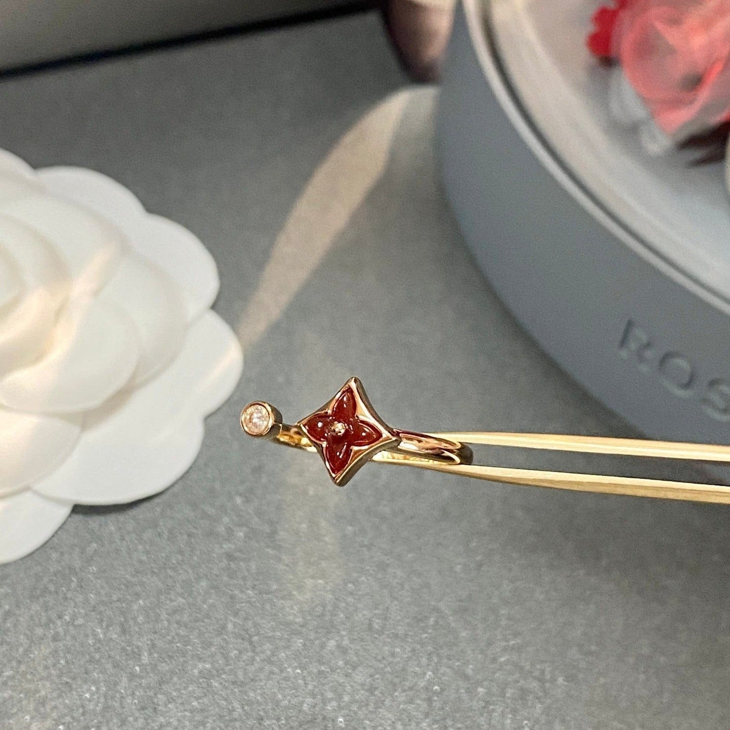 [Azure Tears]STAR 1 DIAMOND OPEN RING