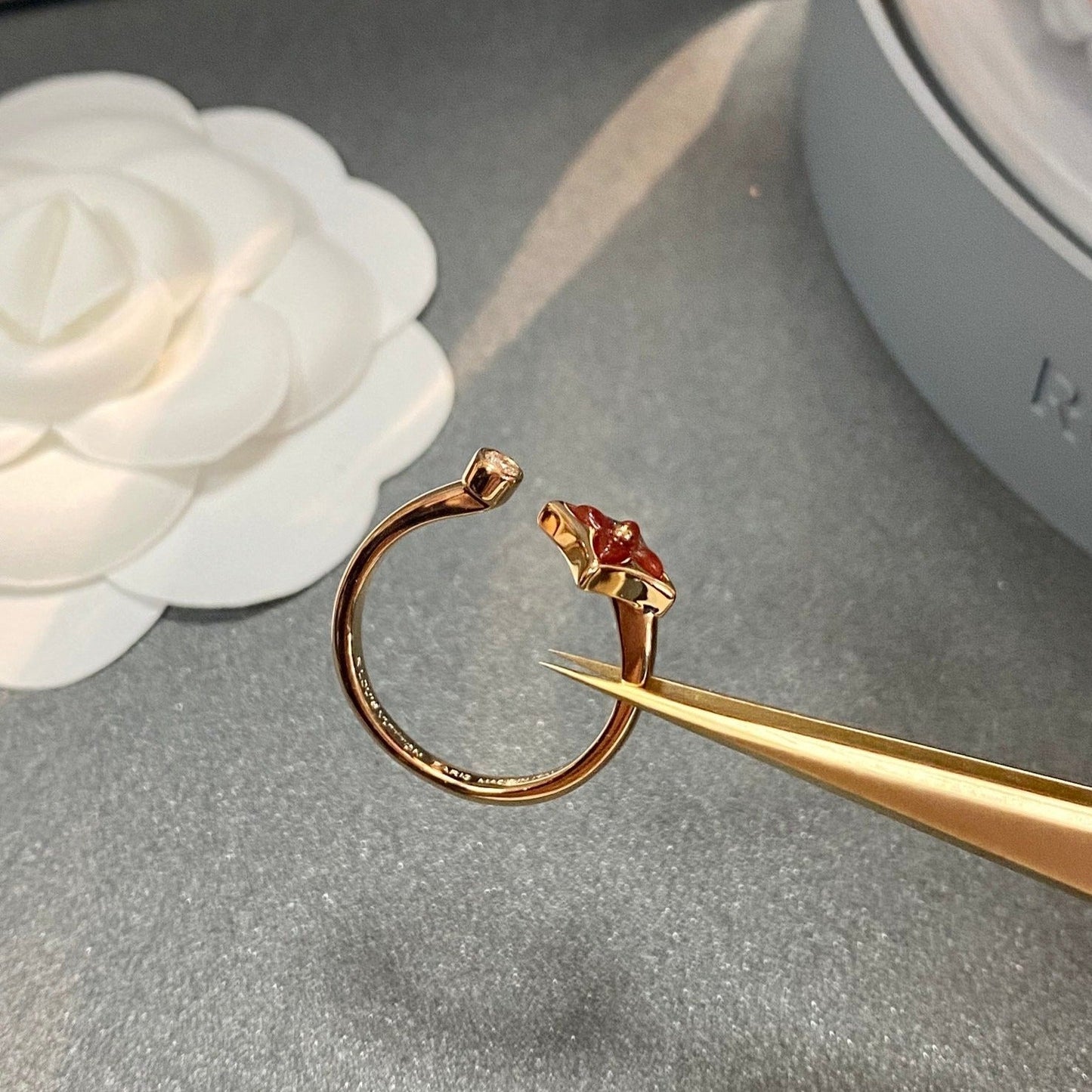 [Azure Tears]STAR 1 DIAMOND OPEN RING