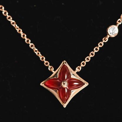[Azure Tears]STAR NECKLACE ROSE GOLD 1 DIAMOND